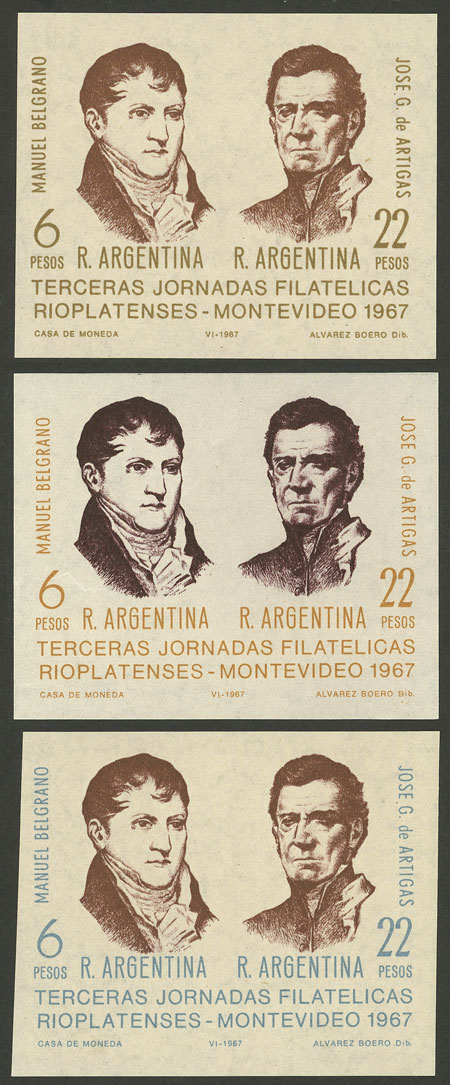 Lot 944 - Argentina souvenir sheets - Guillermo Jalil - Philatino Auction # 2449 ARGENTINA: Very enjoyable general auction, with a lot of interesting material of all periods!! Lot 944 - Argentina souvenir sheets - Guillermo Jalil - Philatino Auction # 2449 ARGENTINA: Very enjoyable general auction, with a lot of interesting material of all periods!!