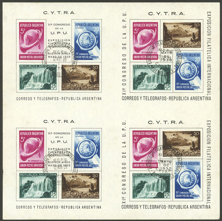 Lot 928 - Argentina souvenir sheets - Guillermo Jalil - Philatino Auction # 2449 ARGENTINA: Very enjoyable general auction, with a lot of interesting material of all periods!! Lot 928 - Argentina souvenir sheets - Guillermo Jalil - Philatino Auction # 2449 ARGENTINA: Very enjoyable general auction, with a lot of interesting material of all periods!!