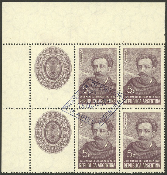 Lot 417 - Argentina general issues - Guillermo Jalil - Philatino Auction # 2449 ARGENTINA: Very enjoyable general auction, with a lot of interesting material of all periods!! Lot 417 - Argentina general issues - Guillermo Jalil - Philatino Auction # 2449 ARGENTINA: Very enjoyable general auction, with a lot of interesting material of all periods!!