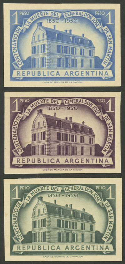 Lot 518 - Argentina general issues -  Guillermo Jalil - Philatino Auction # 2449 ARGENTINA: Very enjoyable general auction, with a lot of interesting material of all periods!!