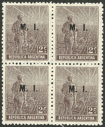 Lot 1012 - Argentina official stamps -  Guillermo Jalil - Philatino Auction # 2449 ARGENTINA: Very enjoyable general auction, with a lot of interesting material of all periods!!