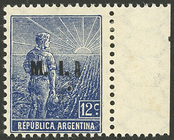 Lot 1014 - Argentina official stamps -  Guillermo Jalil - Philatino Auction # 2449 ARGENTINA: Very enjoyable general auction, with a lot of interesting material of all periods!!