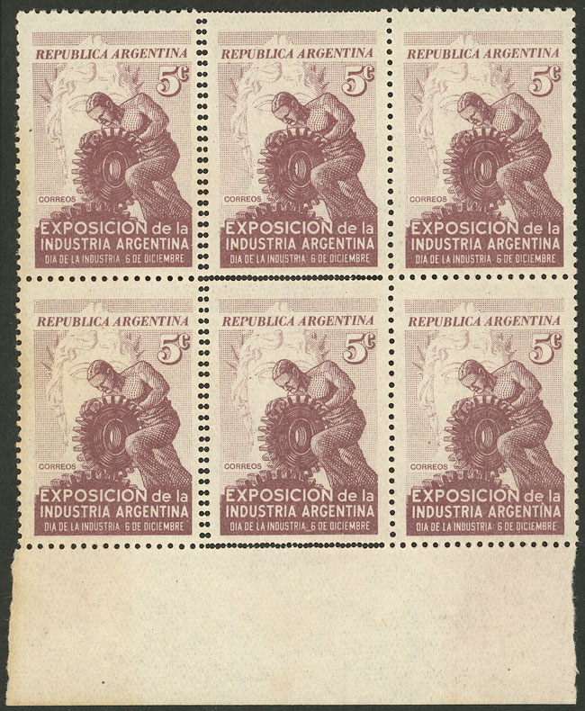 Lot 493 - Argentina general issues -  Guillermo Jalil - Philatino Auction # 2449 ARGENTINA: Very enjoyable general auction, with a lot of interesting material of all periods!!