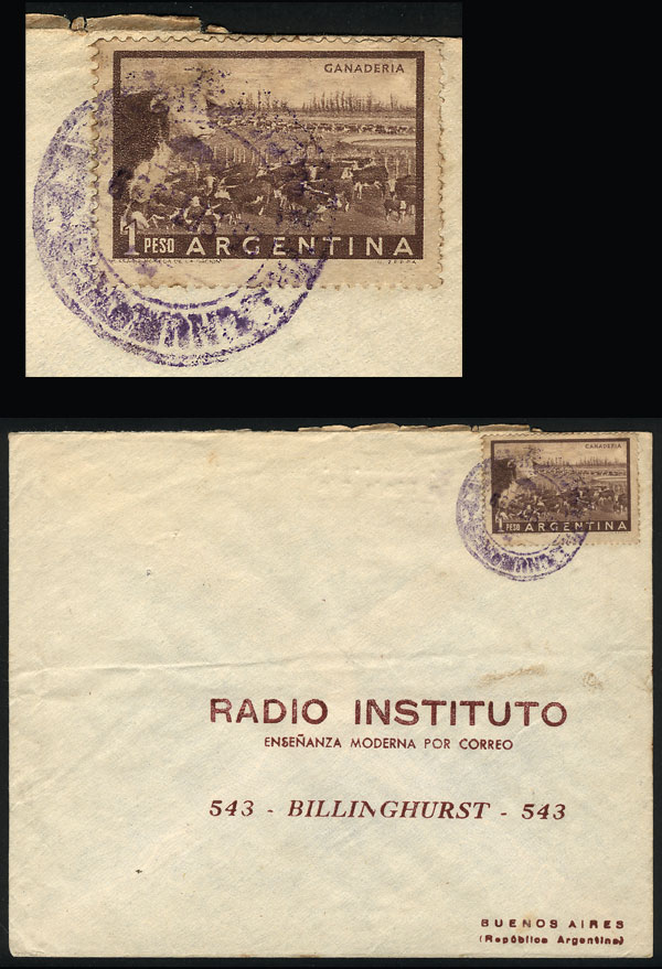 Lot 1149 - Argentina postal history - Guillermo Jalil - Philatino Auction # 2449 ARGENTINA: Very enjoyable general auction, with a lot of interesting material of all periods!! Lot 1149 - Argentina postal history - Guillermo Jalil - Philatino Auction # 2449 ARGENTINA: Very enjoyable general auction, with a lot of interesting material of all periods!!