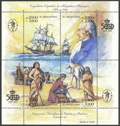 Lot 811 - Argentina souvenir sheets -  Guillermo Jalil - Philatino Auction # 2502 ARGENTINA: Budget auction with very good material of all periods, including rarities!