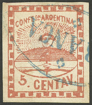 Lot 36 - Argentina confederation -  Guillermo Jalil - Philatino Auction # 2502 ARGENTINA: Budget auction with very good material of all periods, including rarities!