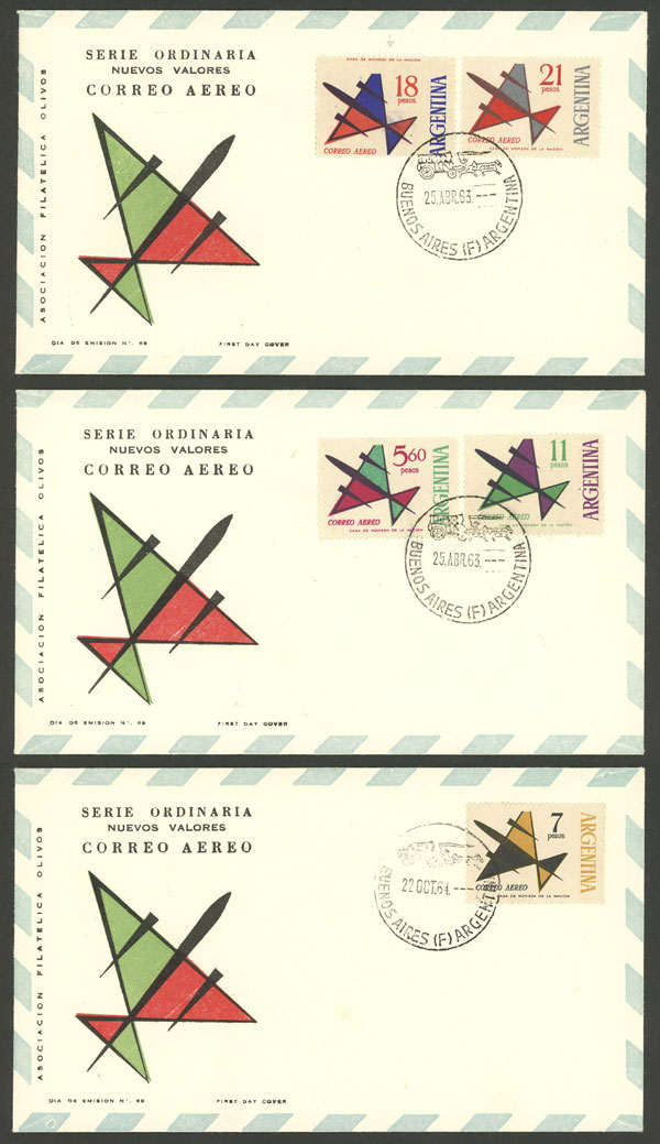 Lot 787 - Argentina airmail -  Guillermo Jalil - Philatino Auction # 2502 ARGENTINA: Budget auction with very good material of all periods, including rarities!