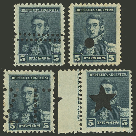 Lot 212 - Argentina general issues -  Guillermo Jalil - Philatino Auction # 2502 ARGENTINA: Budget auction with very good material of all periods, including rarities!