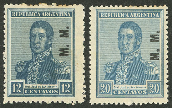 Lot 872 - Argentina official stamps - Guillermo Jalil - Philatino Auction # 2502 ARGENTINA: Budget auction with very good material of all periods, including rarities! Lot 872 - Argentina official stamps - Guillermo Jalil - Philatino Auction # 2502 ARGENTINA: Budget auction with very good material of all periods, including rarities!