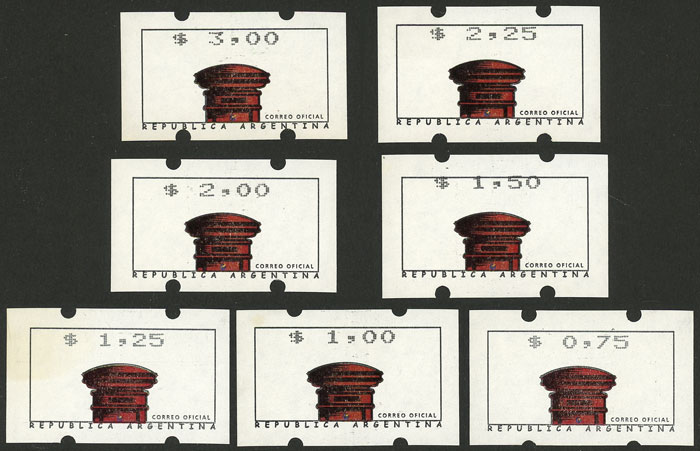 Lot 935 - Argentina variable value stamps - Guillermo Jalil - Philatino Auction # 2502 ARGENTINA: Budget auction with very good material of all periods, including rarities! Lot 935 - Argentina variable value stamps - Guillermo Jalil - Philatino Auction # 2502 ARGENTINA: Budget auction with very good material of all periods, including rarities!