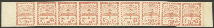 Lot 38 - Argentina confederation -  Guillermo Jalil - Philatino Auction # 2502 ARGENTINA: Budget auction with very good material of all periods, including rarities!