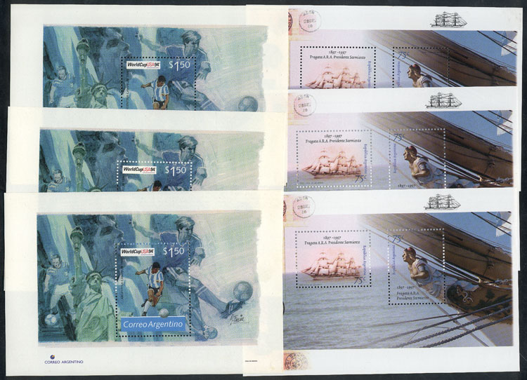 Lot 759 - Argentina souvenir sheets - Guillermo Jalil - Philatino Auction # 2505 ARGENTINA: Budget auction with very good material of all periods, including rarities! Lot 759 - Argentina souvenir sheets - Guillermo Jalil - Philatino Auction # 2505 ARGENTINA: Budget auction with very good material of all periods, including rarities!