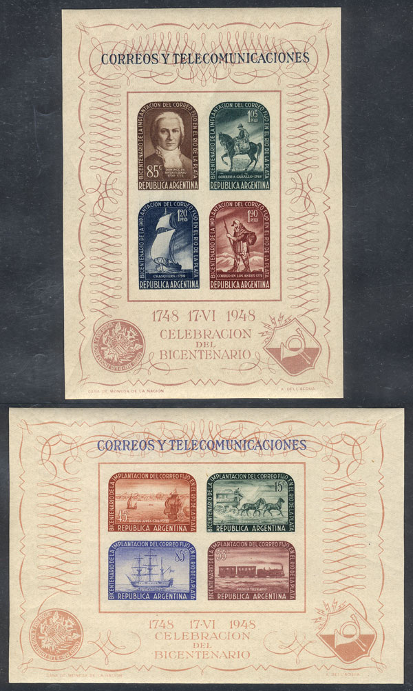 Lot 746 - Argentina souvenir sheets - Guillermo Jalil - Philatino Auction # 2505 ARGENTINA: Budget auction with very good material of all periods, including rarities! Lot 746 - Argentina souvenir sheets - Guillermo Jalil - Philatino Auction # 2505 ARGENTINA: Budget auction with very good material of all periods, including rarities!