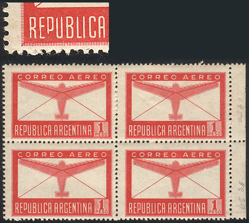 Lot 726 - Argentina airmail - Guillermo Jalil - Philatino Auction # 2505 ARGENTINA: Budget auction with very good material of all periods, including rarities! Lot 726 - Argentina airmail - Guillermo Jalil - Philatino Auction # 2505 ARGENTINA: Budget auction with very good material of all periods, including rarities!