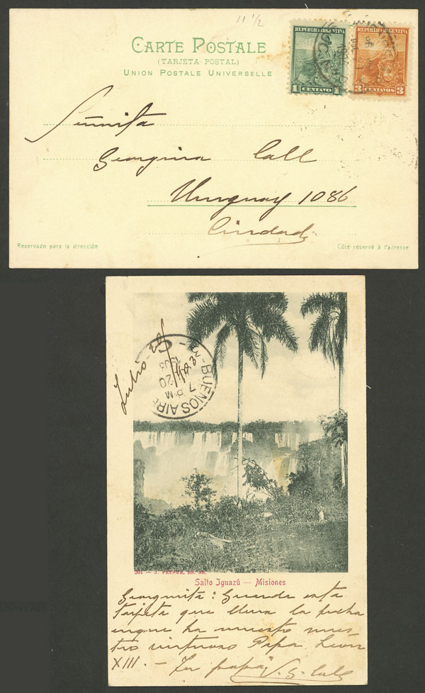 Lot 911 - Argentina postal history - Guillermo Jalil - Philatino Auction # 2505 ARGENTINA: Budget auction with very good material of all periods, including rarities! Lot 911 - Argentina postal history - Guillermo Jalil - Philatino Auction # 2505 ARGENTINA: Budget auction with very good material of all periods, including rarities!
