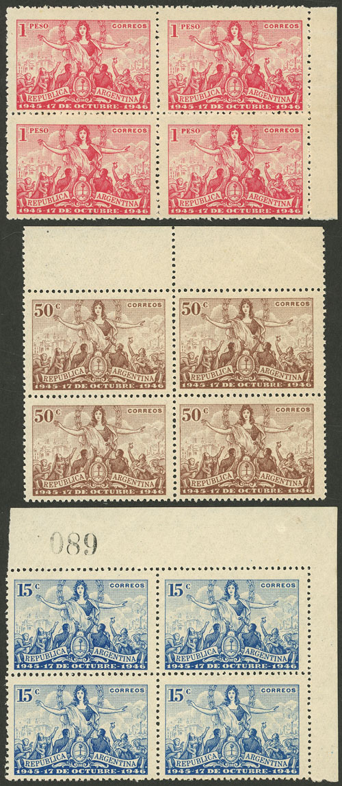 Lot 425 - Argentina general issues -  Guillermo Jalil - Philatino Auction # 2505 ARGENTINA: Budget auction with very good material of all periods, including rarities!