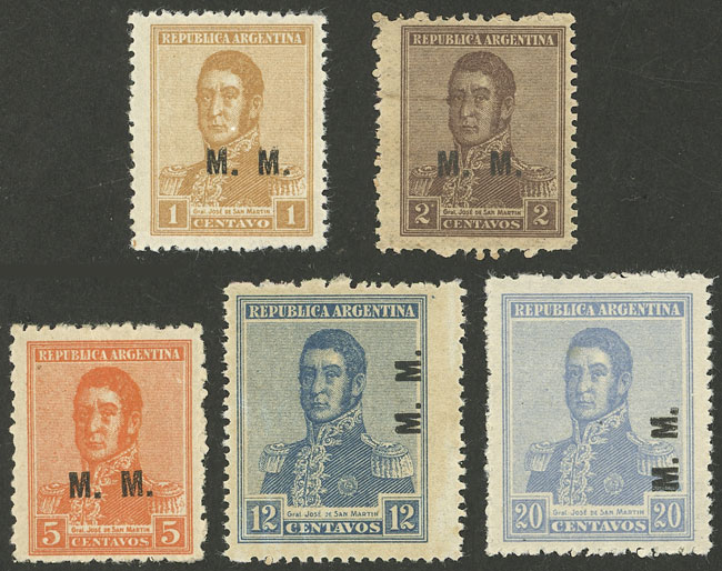 Lot 795 - Argentina official stamps - Guillermo Jalil - Philatino Auction # 2505 ARGENTINA: Budget auction with very good material of all periods, including rarities! Lot 795 - Argentina official stamps - Guillermo Jalil - Philatino Auction # 2505 ARGENTINA: Budget auction with very good material of all periods, including rarities!