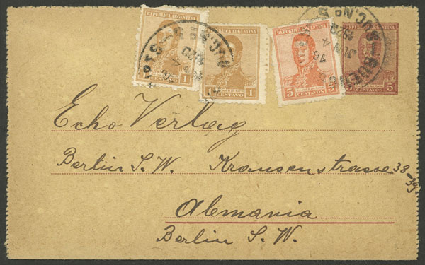 Lot 921 - Argentina postal history - Guillermo Jalil - Philatino Auction # 2505 ARGENTINA: Budget auction with very good material of all periods, including rarities! Lot 921 - Argentina postal history - Guillermo Jalil - Philatino Auction # 2505 ARGENTINA: Budget auction with very good material of all periods, including rarities!