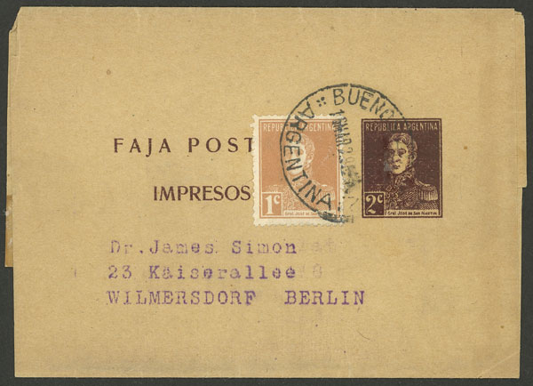 Lot 924 - Argentina postal history - Guillermo Jalil - Philatino Auction # 2505 ARGENTINA: Budget auction with very good material of all periods, including rarities! Lot 924 - Argentina postal history - Guillermo Jalil - Philatino Auction # 2505 ARGENTINA: Budget auction with very good material of all periods, including rarities!