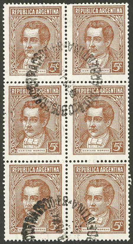 Lot 312 - Argentina general issues -  Guillermo Jalil - Philatino Auction # 2505 ARGENTINA: Budget auction with very good material of all periods, including rarities!