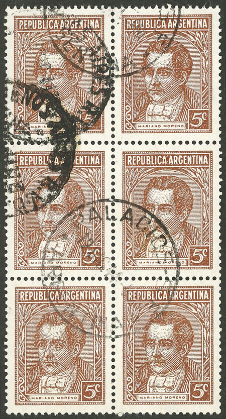 Lot 316 - Argentina general issues -  Guillermo Jalil - Philatino Auction # 2505 ARGENTINA: Budget auction with very good material of all periods, including rarities!
