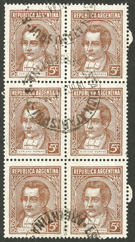 Lot 287 - Argentina general issues -  Guillermo Jalil - Philatino Auction # 2505 ARGENTINA: Budget auction with very good material of all periods, including rarities!