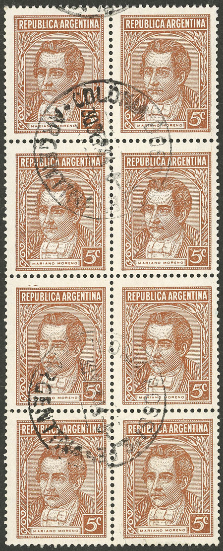 Lot 291 - Argentina general issues -  Guillermo Jalil - Philatino Auction # 2505 ARGENTINA: Budget auction with very good material of all periods, including rarities!