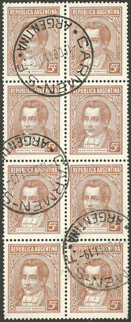 Lot 295 - Argentina general issues -  Guillermo Jalil - Philatino Auction # 2505 ARGENTINA: Budget auction with very good material of all periods, including rarities!
