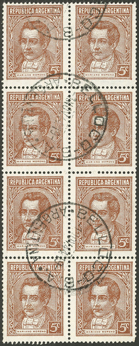 Lot 292 - Argentina general issues -  Guillermo Jalil - Philatino Auction # 2505 ARGENTINA: Budget auction with very good material of all periods, including rarities!