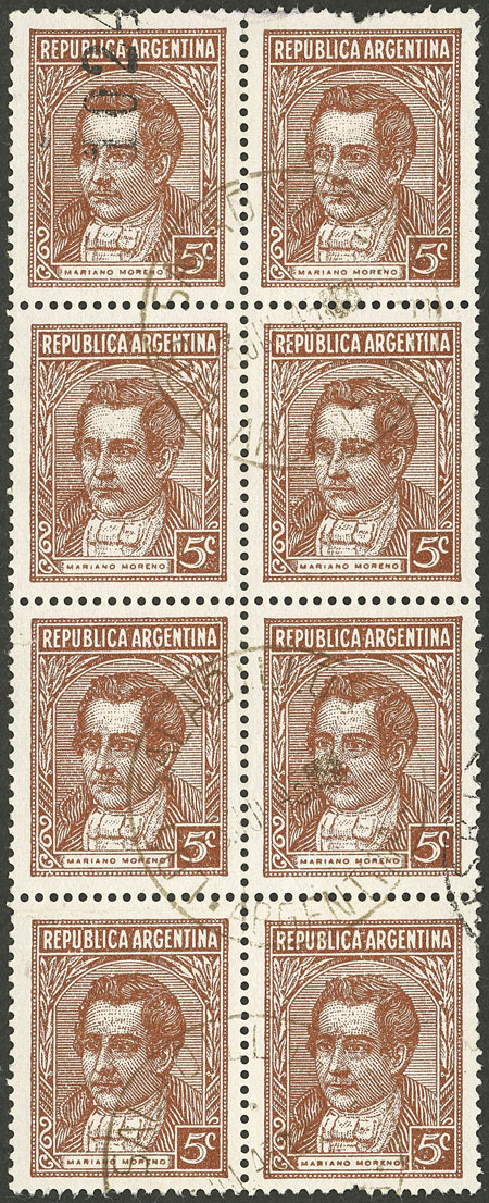 Lot 288 - Argentina general issues -  Guillermo Jalil - Philatino Auction # 2505 ARGENTINA: Budget auction with very good material of all periods, including rarities!
