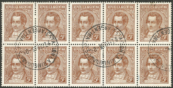 Lot 300 - Argentina general issues -  Guillermo Jalil - Philatino Auction # 2505 ARGENTINA: Budget auction with very good material of all periods, including rarities!