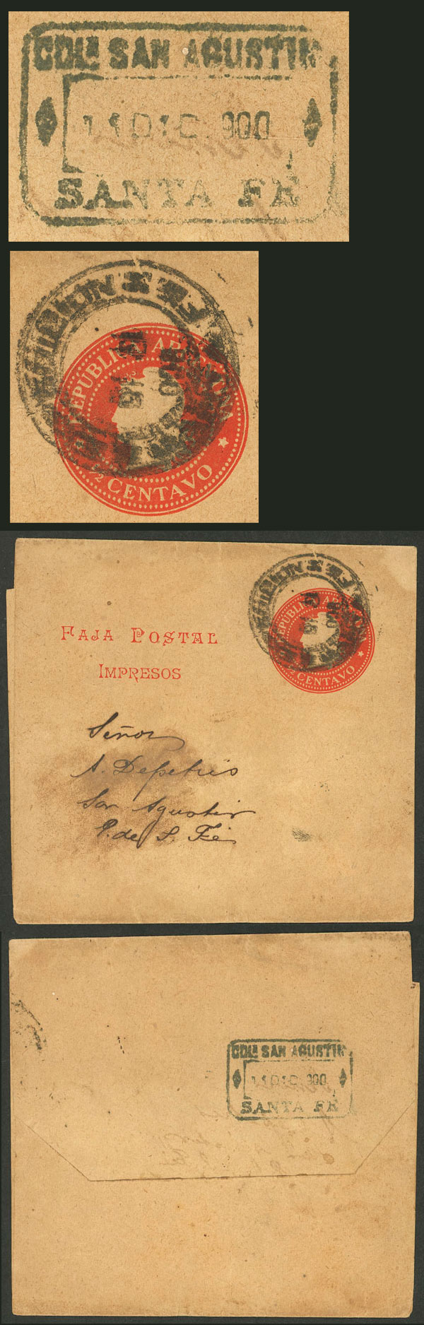Lot 907 - Argentina postal history - Guillermo Jalil - Philatino Auction # 2505 ARGENTINA: Budget auction with very good material of all periods, including rarities! Lot 907 - Argentina postal history - Guillermo Jalil - Philatino Auction # 2505 ARGENTINA: Budget auction with very good material of all periods, including rarities!
