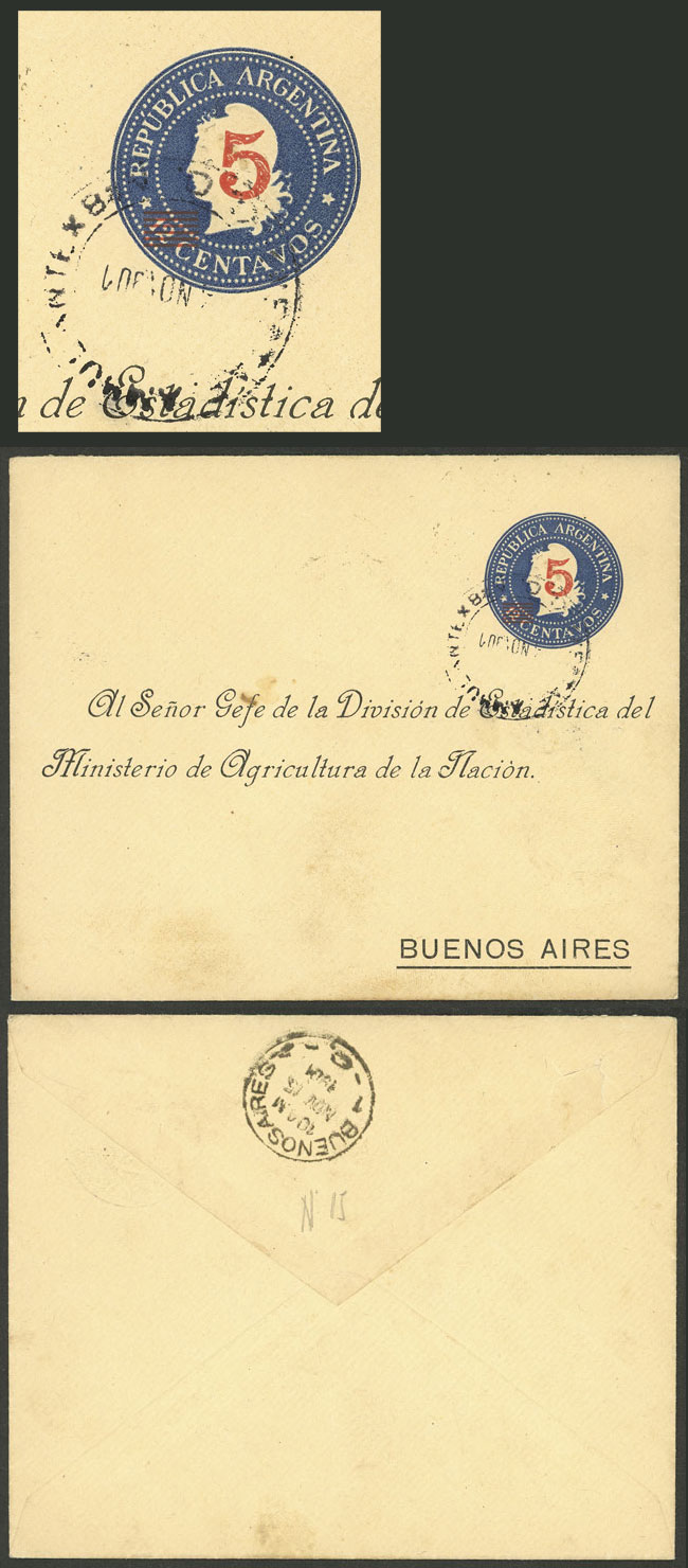 Lot 909 - Argentina postal history - Guillermo Jalil - Philatino Auction # 2505 ARGENTINA: Budget auction with very good material of all periods, including rarities! Lot 909 - Argentina postal history - Guillermo Jalil - Philatino Auction # 2505 ARGENTINA: Budget auction with very good material of all periods, including rarities!