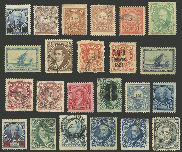 Lot 988 - Argentina lots -  Guillermo Jalil - Philatino Auction # 2505 ARGENTINA: Budget auction with very good material of all periods, including rarities!