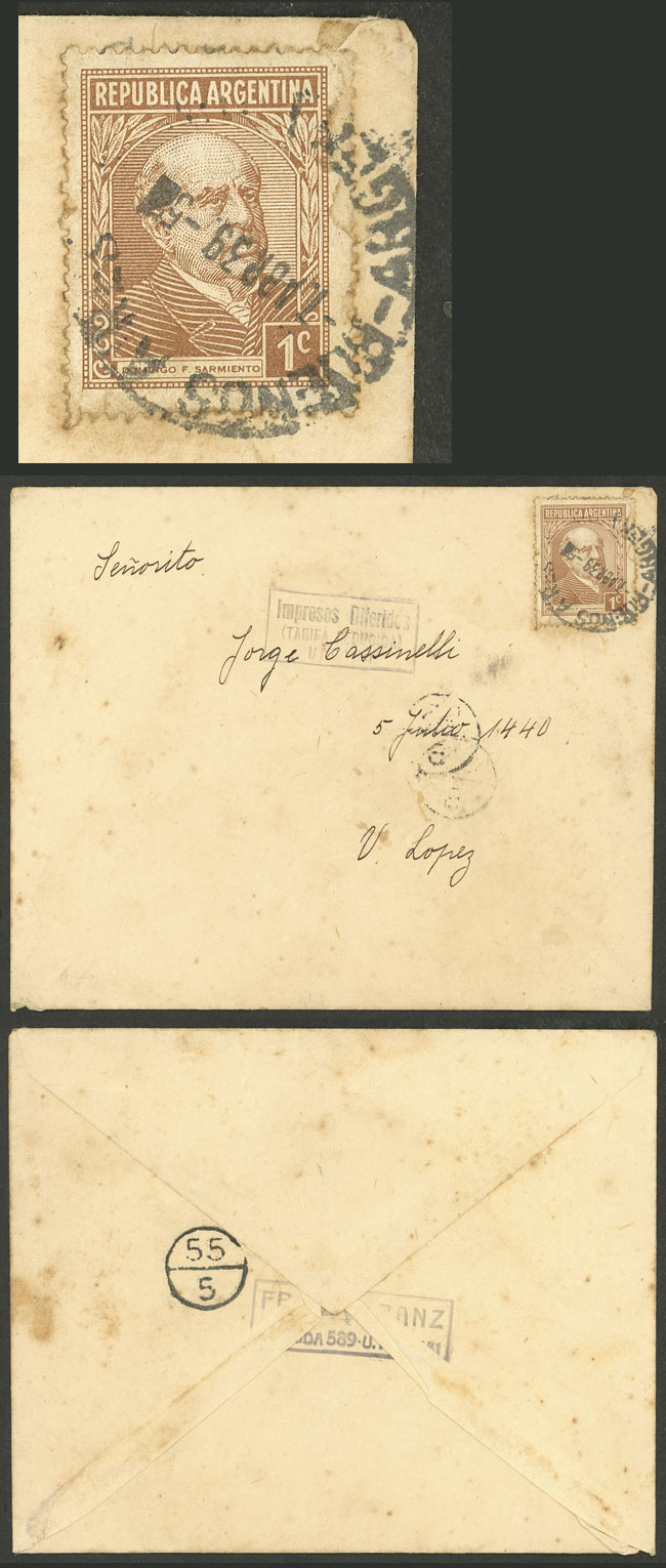 Lot 936 - Argentina postal history - Guillermo Jalil - Philatino Auction # 2505 ARGENTINA: Budget auction with very good material of all periods, including rarities! Lot 936 - Argentina postal history - Guillermo Jalil - Philatino Auction # 2505 ARGENTINA: Budget auction with very good material of all periods, including rarities!