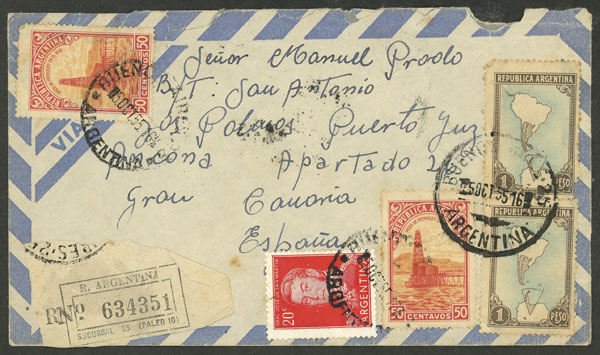 Lot 956 - Argentina postal history - Guillermo Jalil - Philatino Auction # 2505 ARGENTINA: Budget auction with very good material of all periods, including rarities! Lot 956 - Argentina postal history - Guillermo Jalil - Philatino Auction # 2505 ARGENTINA: Budget auction with very good material of all periods, including rarities!