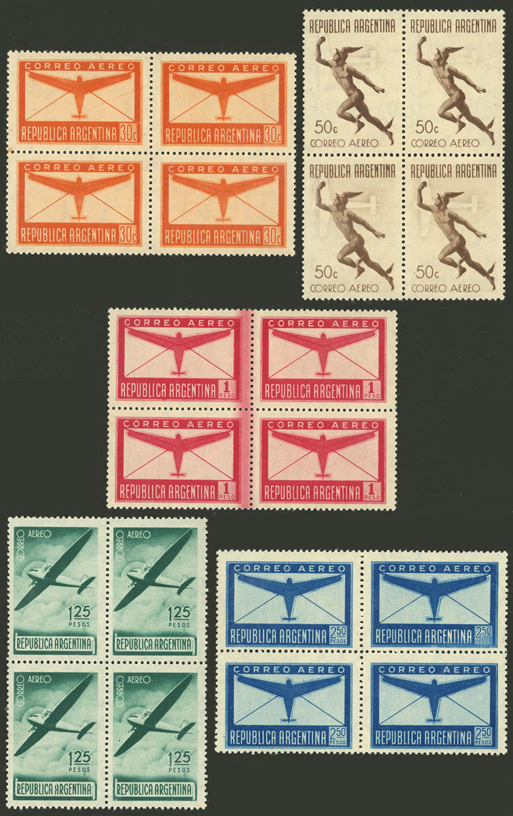 Lot 347 - Argentina general issues -  Guillermo Jalil - Philatino Auction # 2505 ARGENTINA: Budget auction with very good material of all periods, including rarities!