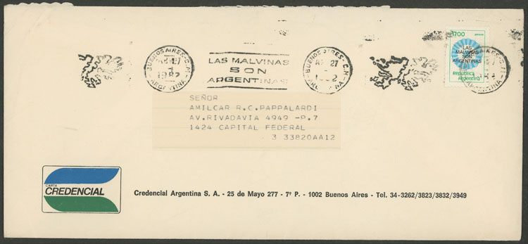 Lot 977 - Argentina postal history -  Guillermo Jalil - Philatino Auction # 2505 ARGENTINA: Budget auction with very good material of all periods, including rarities!