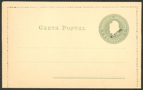 Lot 856 - Argentina Postal stationery - Guillermo Jalil - Philatino Auction # 2505 ARGENTINA: Budget auction with very good material of all periods, including rarities! Lot 856 - Argentina Postal stationery - Guillermo Jalil - Philatino Auction # 2505 ARGENTINA: Budget auction with very good material of all periods, including rarities!