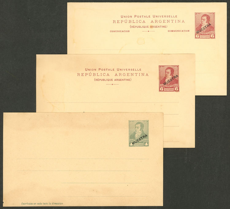 Lot 877 - Argentina Postal stationery - Guillermo Jalil - Philatino Auction # 2505 ARGENTINA: Budget auction with very good material of all periods, including rarities! Lot 877 - Argentina Postal stationery - Guillermo Jalil - Philatino Auction # 2505 ARGENTINA: Budget auction with very good material of all periods, including rarities!