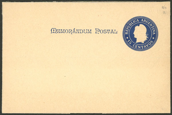 Lot 875 - Argentina Postal stationery - Guillermo Jalil - Philatino Auction # 2505 ARGENTINA: Budget auction with very good material of all periods, including rarities! Lot 875 - Argentina Postal stationery - Guillermo Jalil - Philatino Auction # 2505 ARGENTINA: Budget auction with very good material of all periods, including rarities!