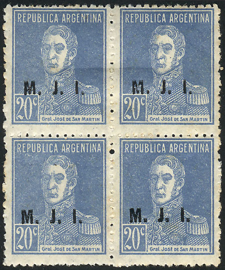 Lot 792 - Argentina official stamps - Guillermo Jalil - Philatino Auction # 2505 ARGENTINA: Budget auction with very good material of all periods, including rarities! Lot 792 - Argentina official stamps - Guillermo Jalil - Philatino Auction # 2505 ARGENTINA: Budget auction with very good material of all periods, including rarities!