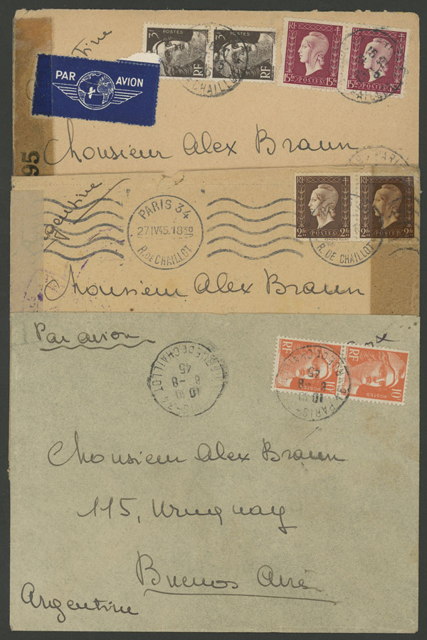 Lot 622 - France postal history -  Guillermo Jalil - Philatino Auction # 2510 WORLDWIDE + ARGENTINA: Special March auction