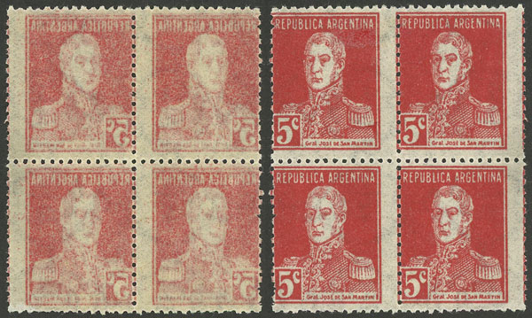 Lot 520 - Argentina general issues -  Guillermo Jalil - Philatino Auction # 2511 ARGENTINA: 