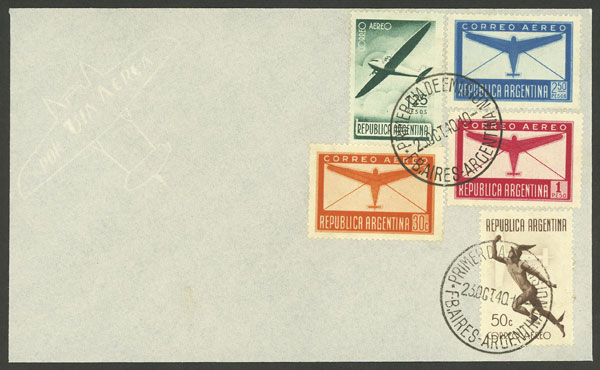 Lot 1354 - Argentina airmail - Guillermo Jalil - Philatino Auction # 2511 ARGENTINA: Lot 1354 - Argentina airmail - Guillermo Jalil - Philatino Auction # 2511 ARGENTINA: