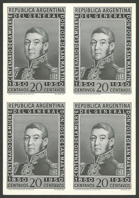 Lot 754 - Argentina general issues -  Guillermo Jalil - Philatino Auction # 2511 ARGENTINA: 