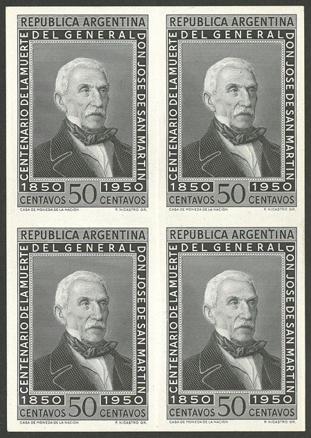 Lot 757 - Argentina general issues -  Guillermo Jalil - Philatino Auction # 2511 ARGENTINA: 