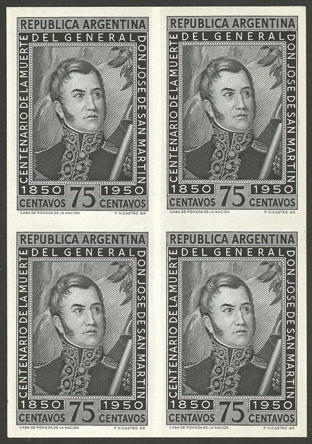 Lot 758 - Argentina general issues -  Guillermo Jalil - Philatino Auction # 2511 ARGENTINA: 