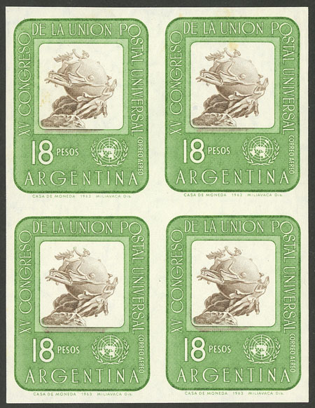 Lot 983 - Argentina general issues - Guillermo Jalil - Philatino Auction # 2511 ARGENTINA: Lot 983 - Argentina general issues - Guillermo Jalil - Philatino Auction # 2511 ARGENTINA: