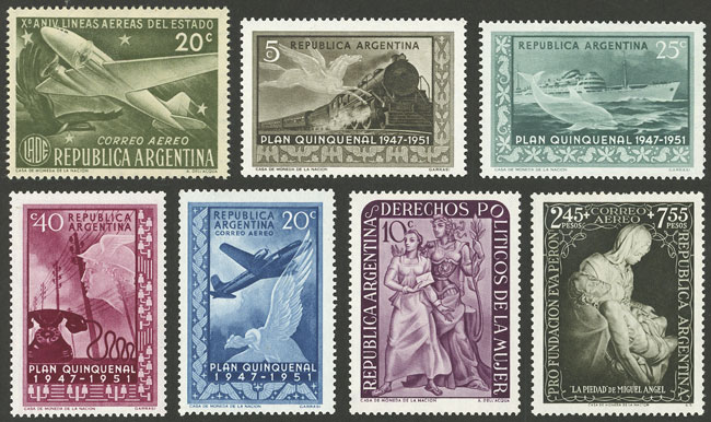 Lot 762 - Argentina general issues -  Guillermo Jalil - Philatino Auction # 2511 ARGENTINA: 